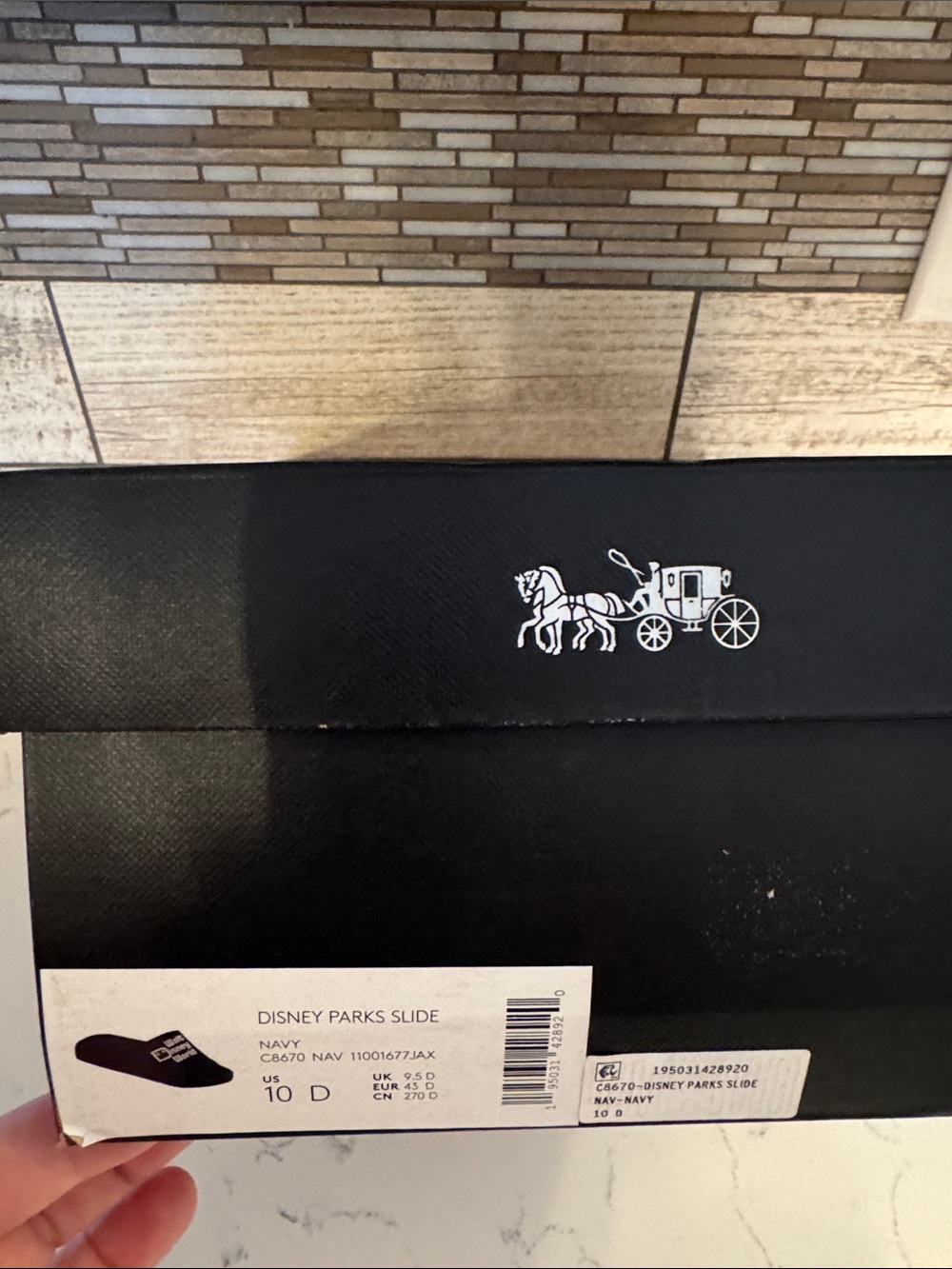Coach Black Disney x Coach World Graphic Slide - Picture 2 of 3
